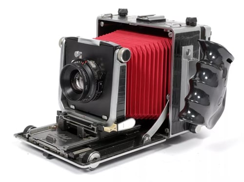 Image of Linhof Technika V 4X5 camera w/ 150mm+210mm APO MC Lenses +film +holders Fresnel #5724