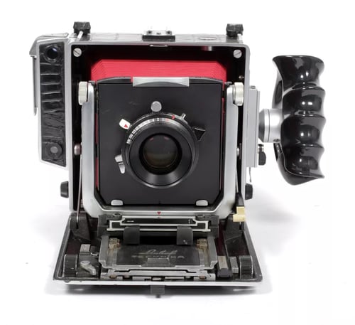 Image of Linhof Technika V 4X5 camera w/ 150mm+210mm APO MC Lenses +film +holders Fresnel #5724