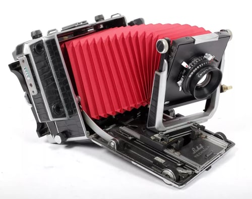 Image of Linhof Technika V 4X5 camera w/ 150mm+210mm APO MC Lenses +film +holders Fresnel #5724