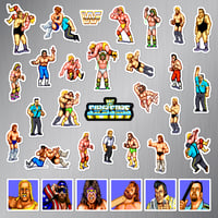 Image 1 of WWF Superstars Magnet Set (30 Pieces)