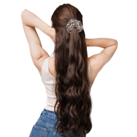Image 4 of Moth Wing Hair Scrunchie - Beige
