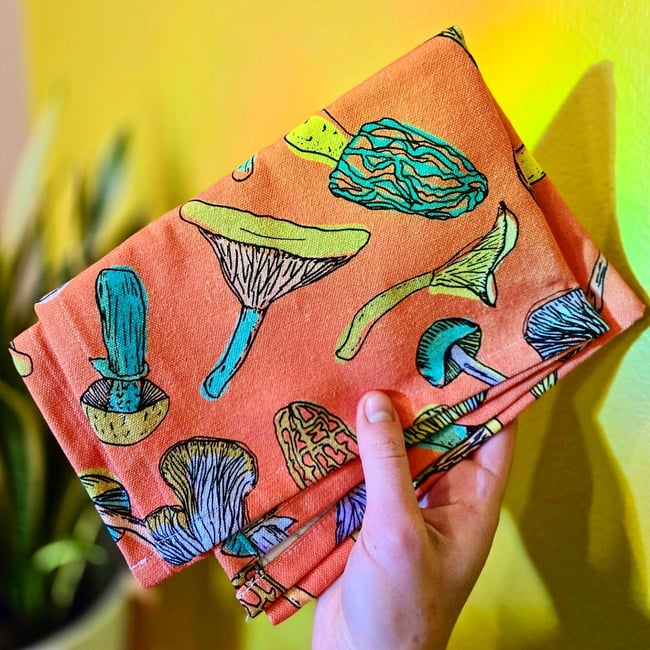 Mushroom Tea Towel