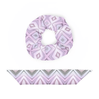 Image 3 of Erigeron Lilac Hair Scrunchie 