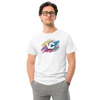Image 3 of VCS Paint Designer Luxury Modern Unisex Organic Cotton Graphic Fashion T-Shirt