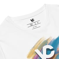 Image 2 of VCS Paint Designer Luxury Modern Unisex Organic Cotton Graphic Fashion T-Shirt