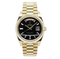 Image 1 of Daydate Klon 40mm Gelbgold mit Schwarzem Blatt