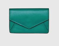 Image 1 of Leather Envelope Card Case - assorted colors