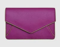 Image 3 of Leather Envelope Card Case - assorted colors