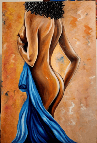 Image 1 of Woman Anatomy- Original Oil Painting on Stretched Canvas