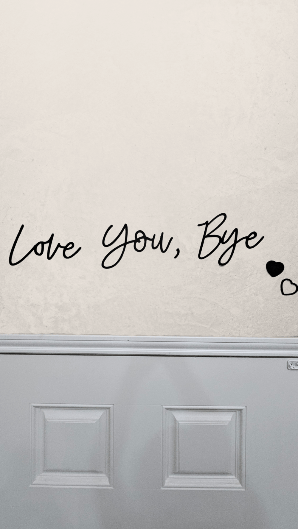 Image of Love You, Bye Wall Accent, Door Sign