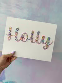 Image 2 of Jewelled Name Sign - Small 