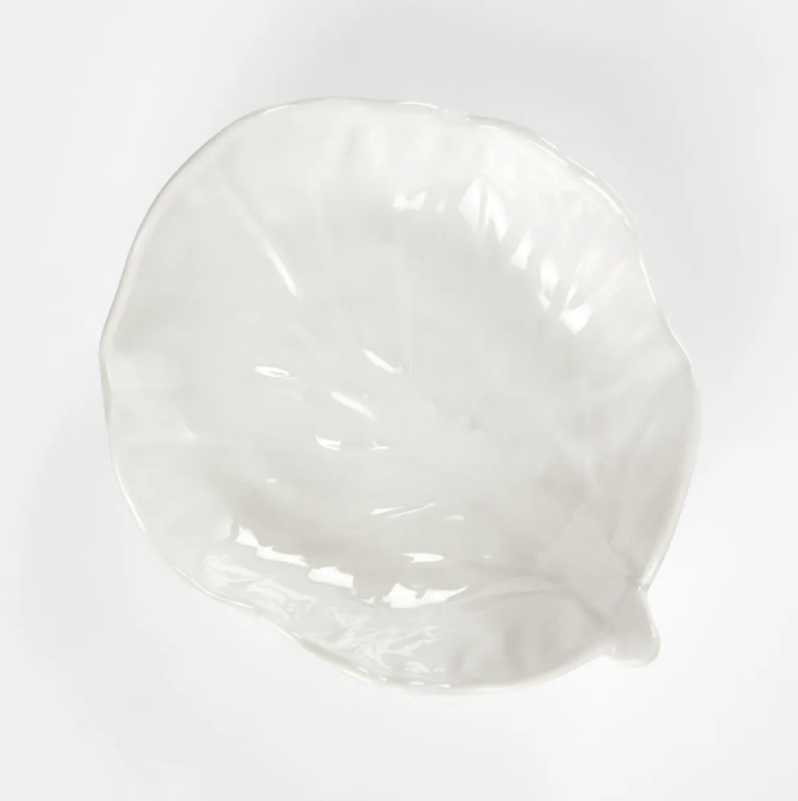 Image of Melamine Cabbage Leaf Dipping Bowl 