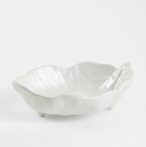 Image of Melamine Cabbage Leaf Dipping Bowl 