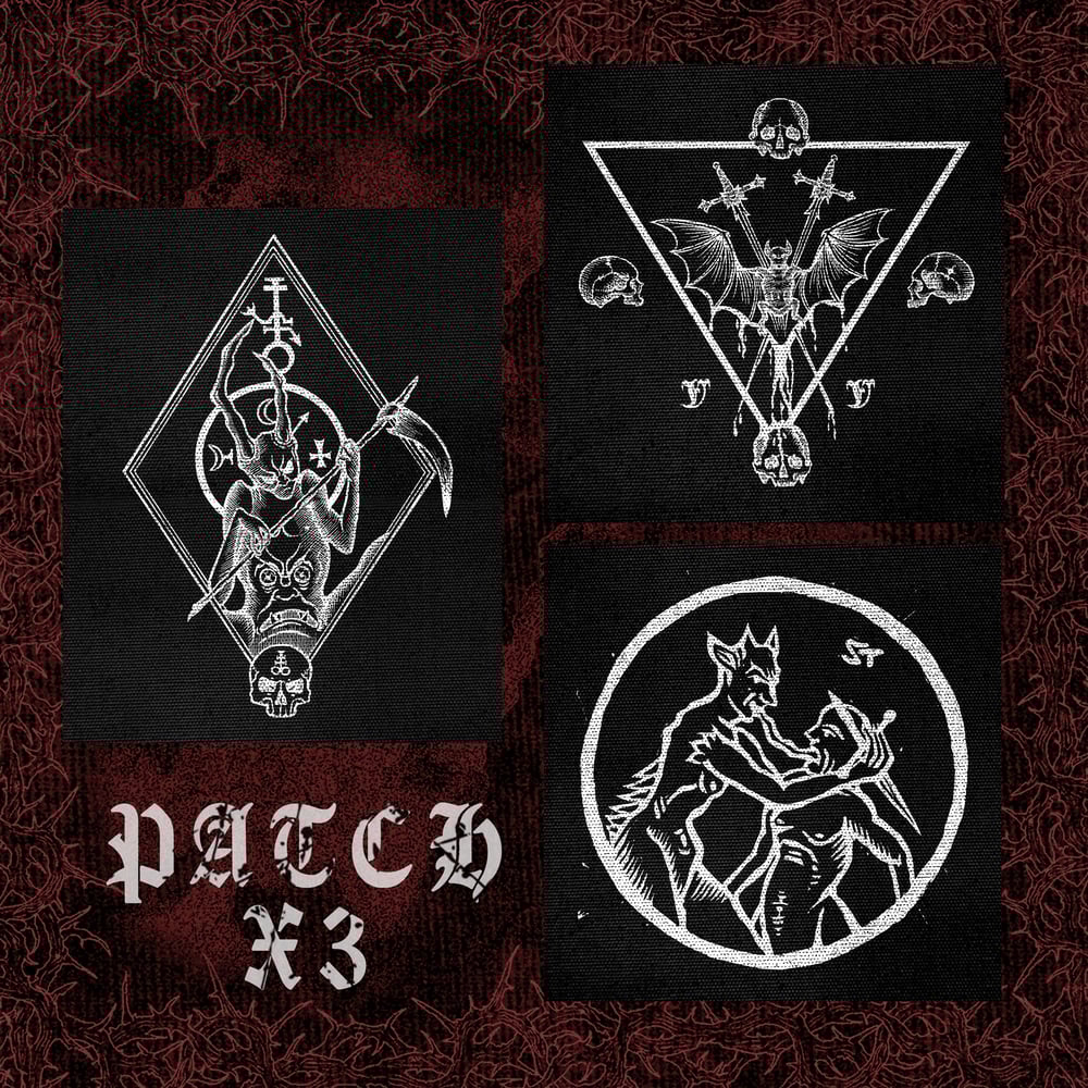 Image of Screen printed patch: x3