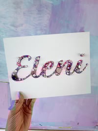 Image 3 of Jewelled Name Sign - Medium 