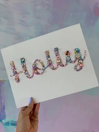 Image 2 of Jewelled Name Sign - Large