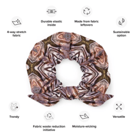 Image 4 of Bumble Bee Hair Scrunchie - Mauve