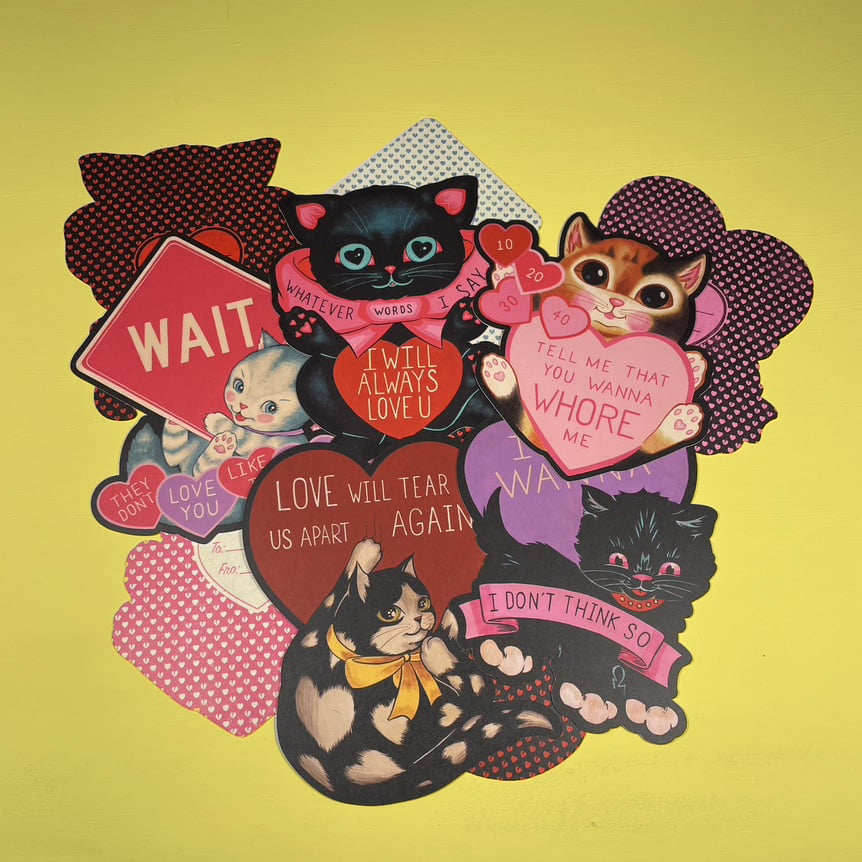 "Love Cats" Vol. 6 - Valentine card set