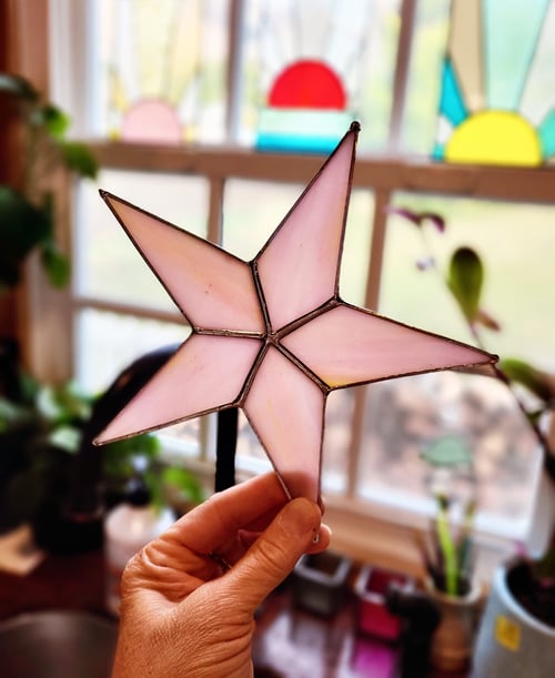 Image of Opaque Solid Star-stained glass