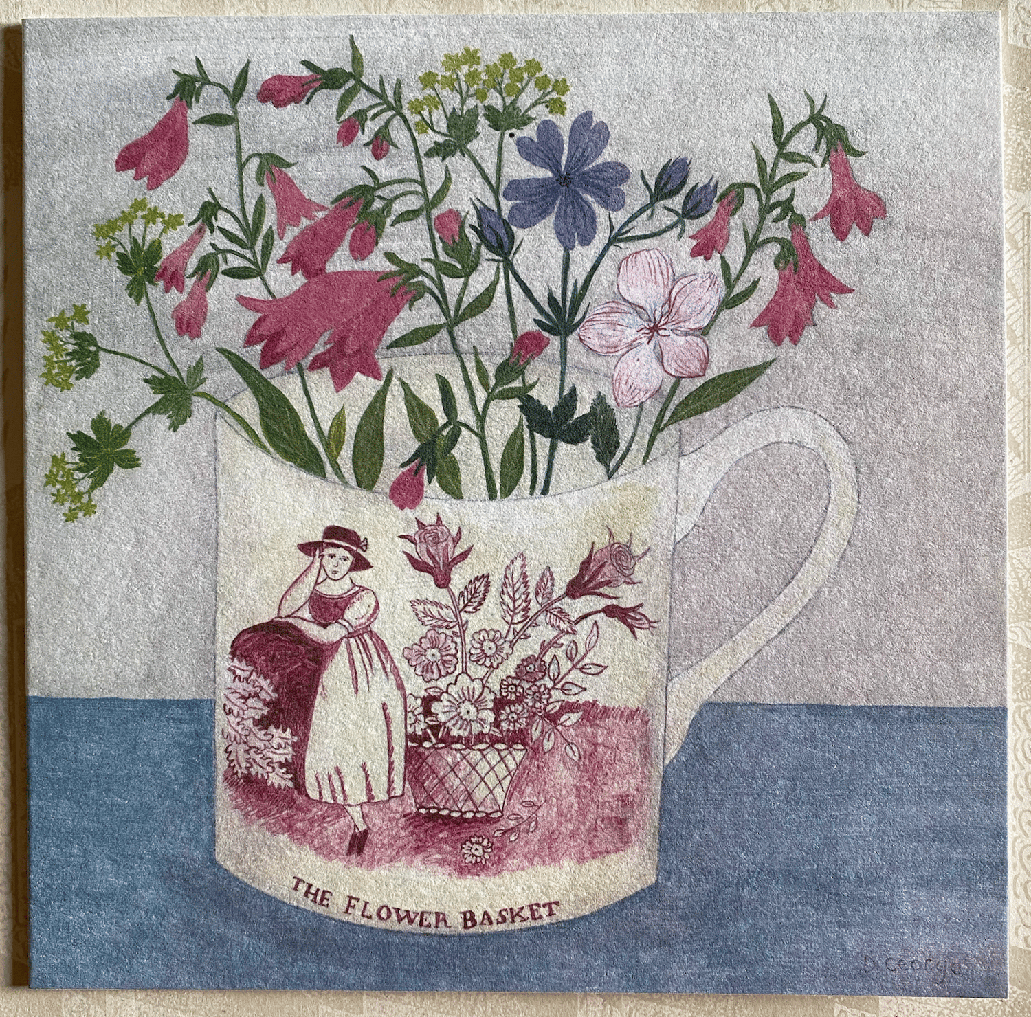 Image of The Flower Basket Greetings Card