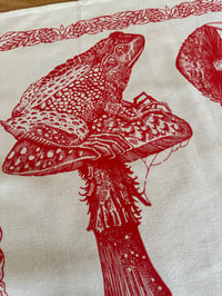 Image 2 of gnome and toad tea towel 