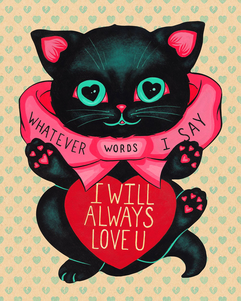 "Always" Lovecat Limited Edition Print