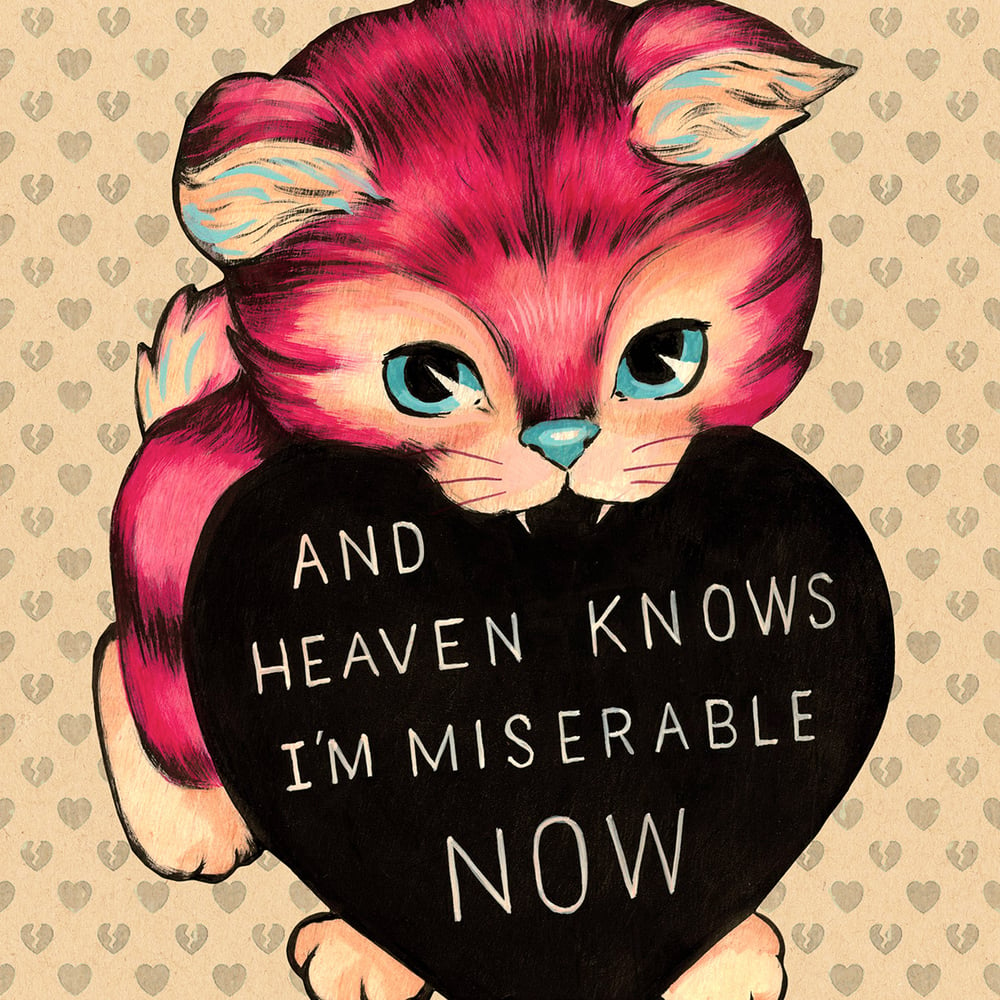 "Miserable" Lovecat Limited Edition Print