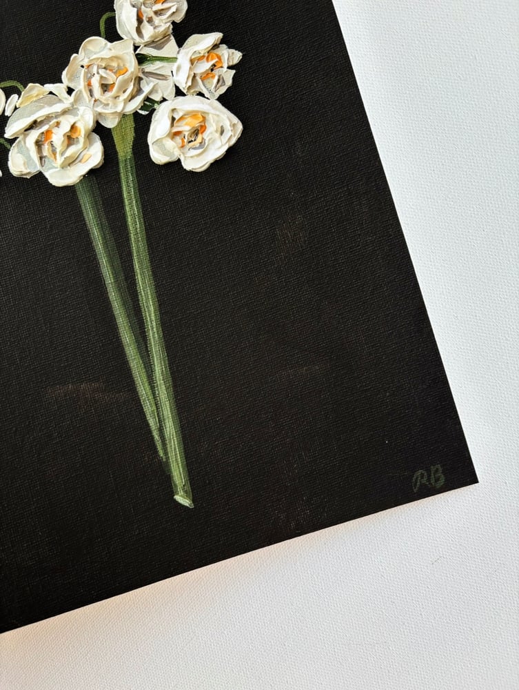 Image of BRIDAL CROWN ON WARM BLACK - GICLÉE PRINT