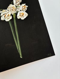 Image 3 of BRIDAL CROWN ON WARM BLACK - GICLÉE PRINT