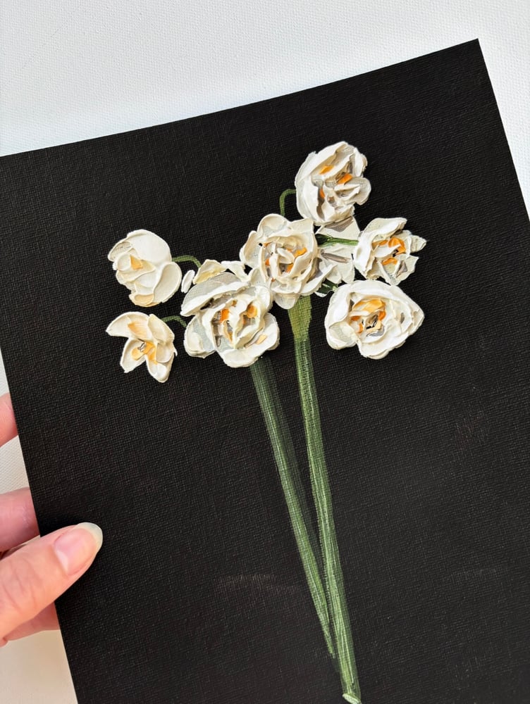 Image of BRIDAL CROWN ON WARM BLACK - GICLÉE PRINT