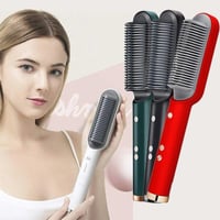 Image 1 of Mini hair straightening brush hot comb