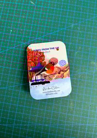 Image 3 of Bullfinch - Birds from UK - Handmade Pin 