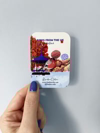 Image 4 of Bullfinch - Birds from UK - Handmade Pin 