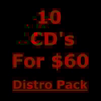 10 CD Distro Pack