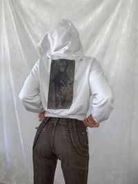 Image 2 of All Saints Cropped Zip Up Hoodie