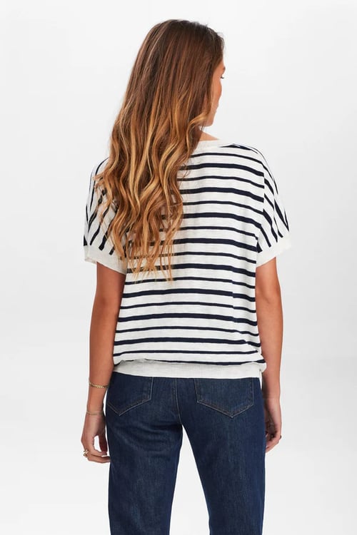 Image of 1-Camiseta rayas fondo blanco
