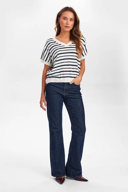 Image of 1-Camiseta rayas fondo blanco
