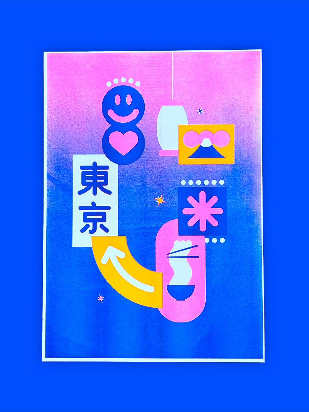 Image of Tokyo Signs Riso Print