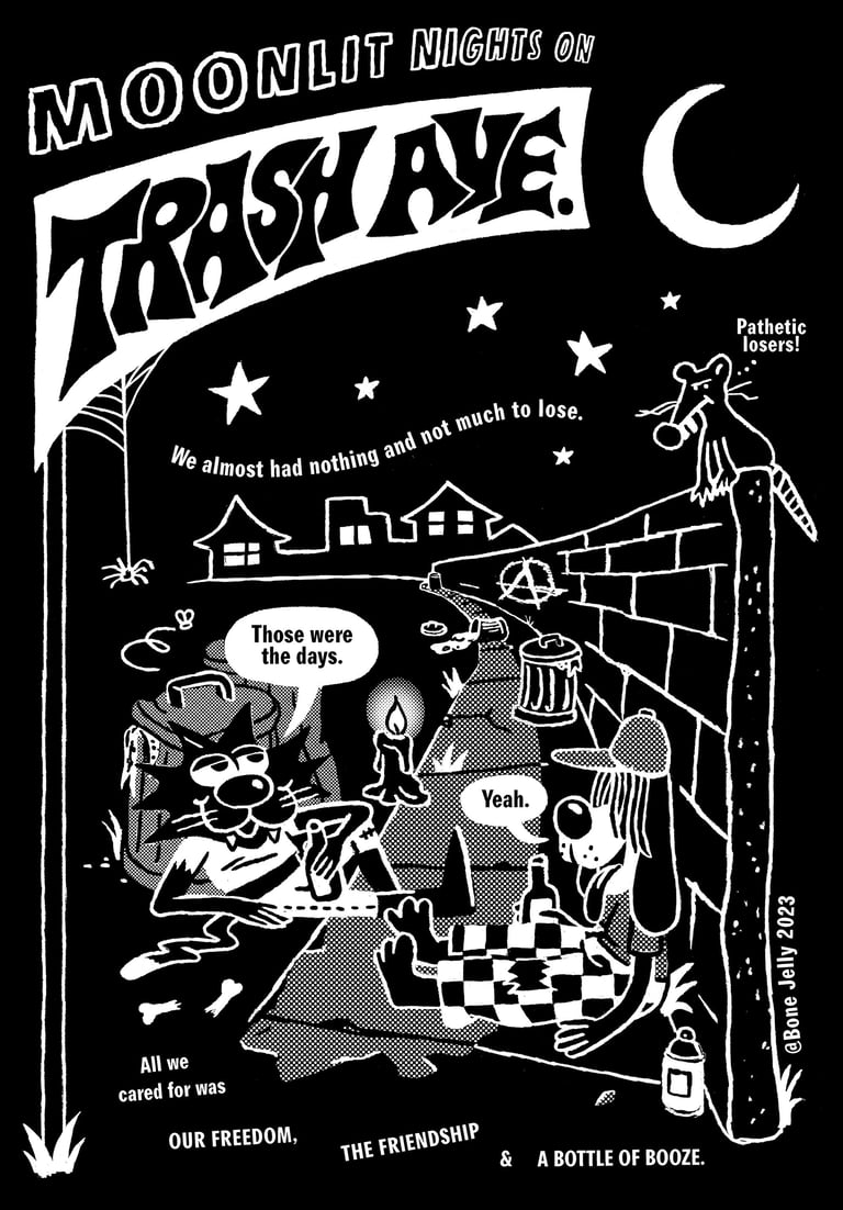 Moonlit Nights on Trash Ave. Image 2
