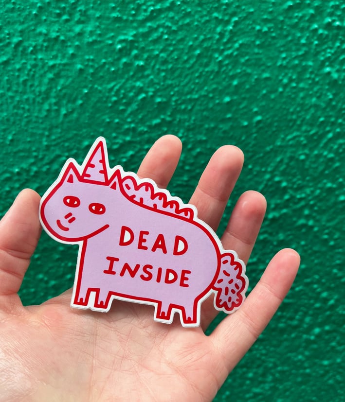 Image of Dead Inside Vinyl Sticker
