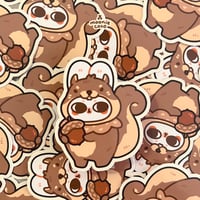 Image 1 of Squirrel Bun Sticker