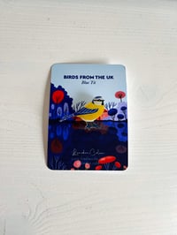 Image 2 of Bluetit - Birds from UK - Handmade Pin Resin.