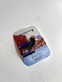 Image 2 of Crow - Birds from UK - Handmade Pin Resin.