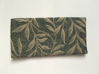 Image 5 of Womens Fabric Pouch Minimalist Botanical Wallet Organizer