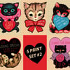 Lovecat Print - 5 Pack Set #2