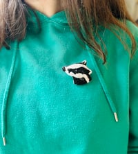 Image 2 of Jeremy Badger Embroidered Brooch