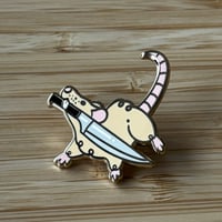 Image 2 of Stabbo Ratto – Hard Enamel Pin