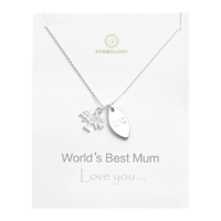 Image 1 of World's Best Mum Necklace Tree of Life Pendant