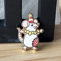 Image 5 of French Fry the Circus Rat Hard Enamel Pin 