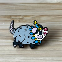 Image 3 of Burger the Sad Clown Possum Hard Enamel Pin